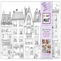 AKADEMİ ÇOCUK FUNNY MAT ÇATIDAKİ LEYLEK 33,5X48 CM 1