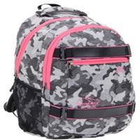 CAMBRİDGE POLO OKUL ÇANTASI KAMUFULAJ PEMBE GRİ 3 BÖLMELİ PLCAN1756.009 1