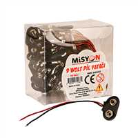MİSYON PİL YATAĞI 9V ÇİFT BAŞLI 50 Lİ MSY-0983 1