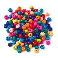 MİSYON AHŞAP BONCUK RENKLİ 15 MM 24 LÜ TÜP ST-7142 1
