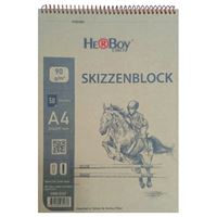 HERBOY ESKİZ DEFTERİ KRAFT A4 ÜSTTEN SPİRALLİ 90 GR 50 YP PERFORELİ HRB-3167 1