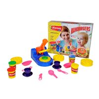 HEROES TOYS ERN-538 OYUN HAMURU HAMBURGER SETİ 4 RENK 23 PARÇA 3+ 1