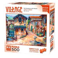 KS GAMES PUZZLE 20068 THE FOUNTAİN ON THE SQUARE 500 PARÇA 1