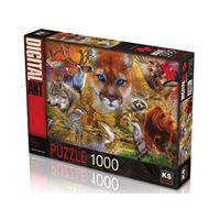 KS GAMES PUZZLE 20567 NORTH AMERİCAN ANİMALS 1000 PARÇA 1