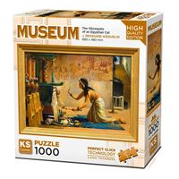 KS GAMES PUZZLE 20668 THE OBSEQUİES OF AN EGYPTİAN CAT 1000 PARÇA 1