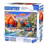 KS GAMES PUZZLE 20753 RED BARN FARM 1000 PARÇA 1