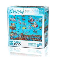 KS GAMES PUZZLE 22024 FİYİNG ABOVE THE CİTY 1500 PARÇA 1