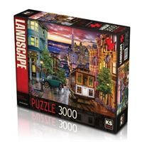 KS GAMES PUZZLE 23009 SUNSET İN SAN FRANCİSCO 3000 PARÇA 1