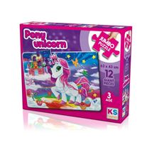 KS GAMES PUZZLE 31007 JUMBO PONY UNİCORN 12 PARÇA 3+ 1