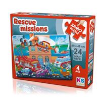 KS GAMES PUZZLE 31009 JUMBO RESCUE MİSSİONS 24 PARÇA 4+ 1