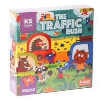 KS GAMES PUZZLE 32702 THE TRAFFİC RUSH PRE SCHOOL PUZZLE 3+ 1