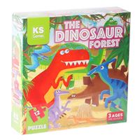 KS GAMES PUZZLE 32703 THE DİNOSAUR FOREST PRE SCHOOL PUZZLE 3+ 1