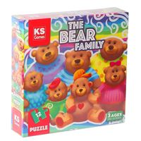 KS GAMES PUZZLE 32705 THE BEAR FAMİLY PRE SCHOOL PUZZLE 3+ 1