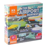 KS GAMES PUZZLE 32707 THE AİRPORT RUNWAY PRE SCHOOL PUZZLE 4+ 1