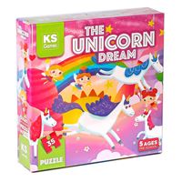 KS GAMES PUZZLE 32710 THE UNİCORN DREAM PRE SCHOOL PUZZLE 5+ 1