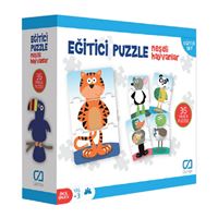 CA GAMES PUZZLE 5028 EĞİTİCİ NEŞELİ HAYVANLAR 36 PARÇA +3 1