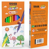 SİLKA KURUBOYA UZUN 12 RENK 12 Lİ KL2-HS12-12 1