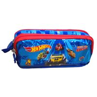 HOT WHEELS KALEM ÇANTASI 2598 ÇİFT BÖLMELİ 1