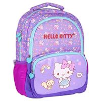 HELLO KİTTY OKUL ÇANTASI 2717 LİLA ÜÇ BÖLMELİ 1