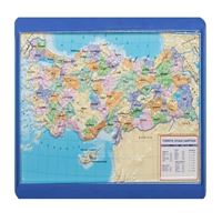 VİVA TÜRKİYE HARİTASI KABARTMALI A4 SİYASİ 12 Lİ 03098 1