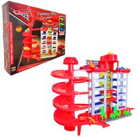 TOYSAN LİGHTNİNG RACE CAR PARK SPR-55 ASANSÖRLÜ GARAJ SETİ 3 ARAÇ +3 2
