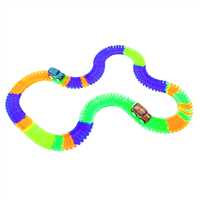 KAYYUM MAGİC TRACKS 8010 IŞIKLI ARABALAR RAY UZUNLUĞU 480 CM 384 PARÇA 3+ 3