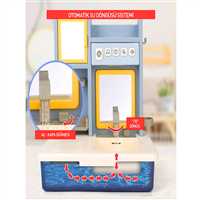 KAYYUM EĞİTİCİ MODERN BANYO 7041 MAVİ MÜZİKLİ IŞIKLI PİLLİ 3+ 4