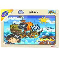 PLAY WOOD AHŞAP PUZZLE ONY-53-54-55-56 KORSAN 3+ 1