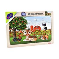 ONYIL 57 / 58 / 59 / 60 AHŞAP EĞİTİCİ PUZZLE BENİM ÇİFTLİĞİM 1