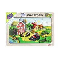 ONYIL 57 / 58 / 59 / 60 AHŞAP EĞİTİCİ PUZZLE BENİM ÇİFTLİĞİM 4