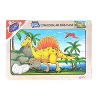 ONYIL 179 / 180 / 181 / 182 AHŞAP EĞİTİCİ PUZZLE DİNOZORLAR DÜNYASI 2