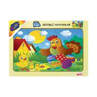 ONYIL 183 / 184 / 185 / 186 AHŞAP EĞİTİCİ PUZZLE SEVİMLİ HAYVANLAR 1