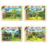 PLAY WOOD AHŞAP PUZZLE ONY-238-239-240-241 ASKER SETİ 3+ 1