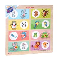 PLAY WOOD AHŞAP TUTMALI YAPBOZ ONY-366-367 HAYVANLAR VE YAVRULARI EŞLEŞTİRME 3+ 1