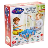 PLAY WOOD AHŞAP MANYETİK TUTMALI BALIK OYUNU ONY-381 24 PARÇA 36M+ 1
