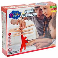 PLAY WOOD AHŞAP DENGE ÇUBUKLARI ONY-390 2 RENK 21 PARÇA 36M+ 1