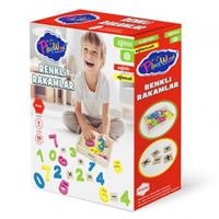 PLAY WOOD AHŞAP RENKLİ RAKAMLAR ONY-401 KASALI 5 RENK 26 PARÇA 3+ 1