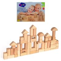 PLAY WOOD DOĞAL AHŞAP BLOKLAR ONY-404 60 PARÇA 10M+ 1