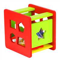 PLAY WOOD AHŞAP EĞİTİCİ BUL TAK KÜP ONY-411 6 RENK 12 PARÇA 18M+ 1