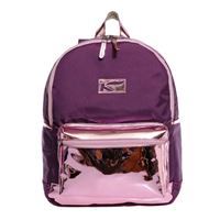 KAUKKO BRİGHT OKUL ÇANTASI AYNALI MOR K1102 ÜÇ BÖLMELİ 2