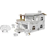 ARNAS TOYS MAKET KARTON BOYAMA VILLAGE HOUSE 5128 1
