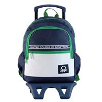 BENETTON OKUL ÇANTASI UNİTED COLORS ÇEKÇEKLİ 76029 ÜÇ BÖLMELİ 3