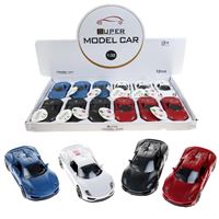 CANEM ÇEKBIRAK PLASTİK ARABA 168BSJ-1 MODEL CAR 1:32 12 Lİ 3+ 1
