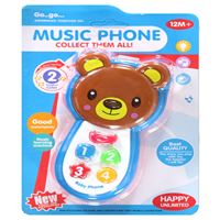 CANEM MÜZİKLİ AYICIK TELEFON CY1013-3D SESLİ IŞIKLI PİLLİ 12M+ 2