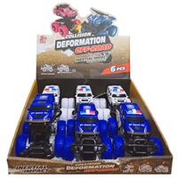 CANEM SÜRTMELİ POLİS ARABASI HF568-9 OFF-ROAD DEFORMATİON 2 RENK 6 LI 3+ 1
