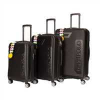 TRAVEL POLO VALİZ ABS A1011 SİYAH 3 LÜ SET 1