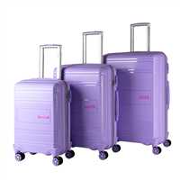 TRAVEL POLO VALİZ PP KIRILMAZ A1017 LİLA 3 LÜ SET 1