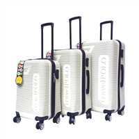 TRAVEL POLO VALİZ ABS A1011 KREM 3 LÜ SET 1