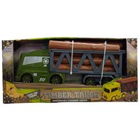 KİNG TOYS SÜRTMELİ KERESTE KAMYONU LAL1125 TİMBER TRUCK 3+ 3