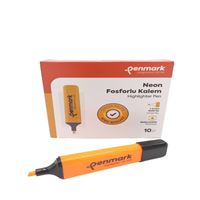 PENMARK FOSFORLU KALEM NEON TURUNCU 10 LU HS-505-03 1
